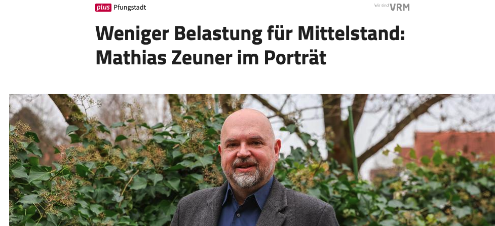 Mathias Zeuner im Darmstädter Echo