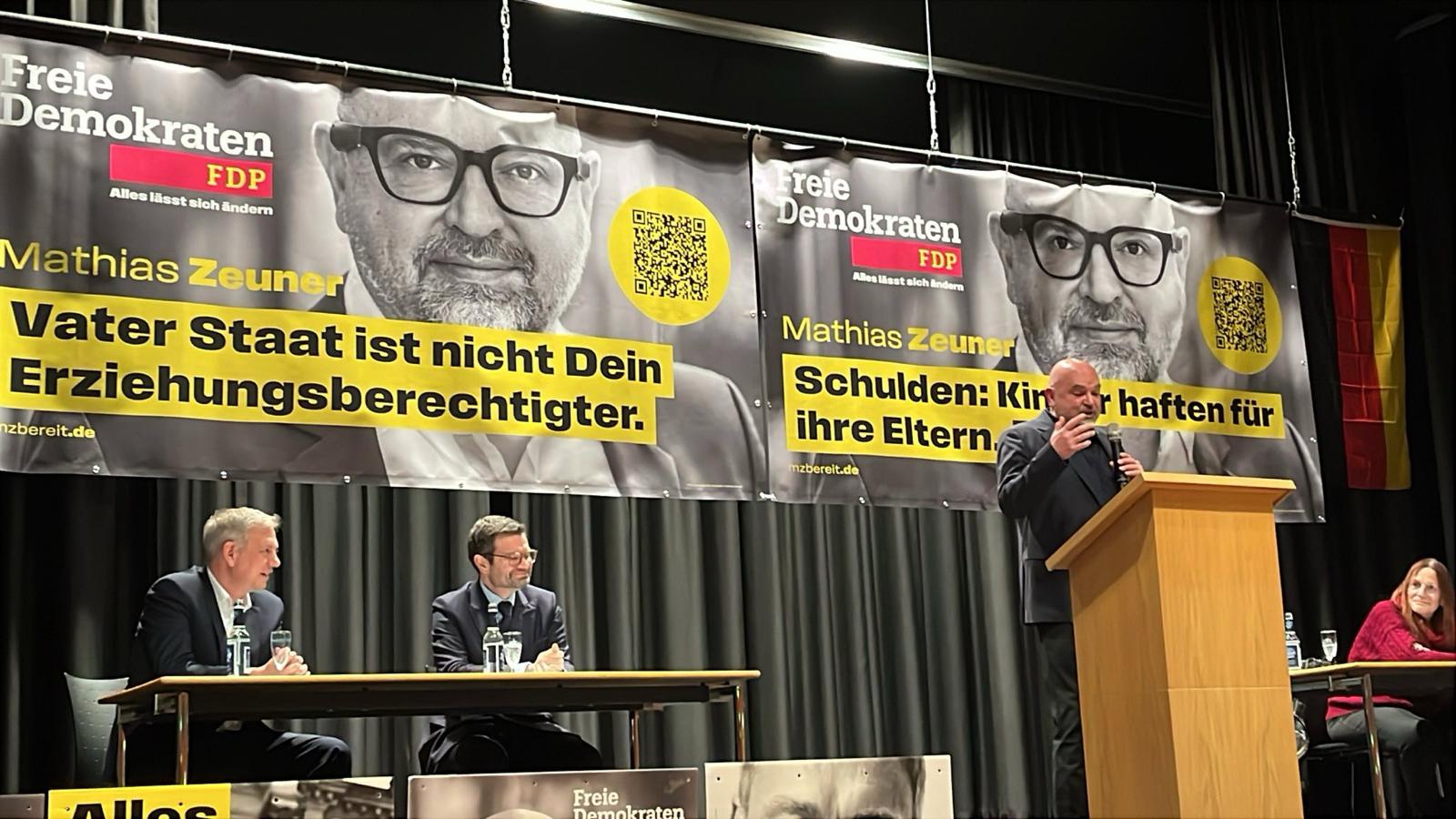 Podium mit Mathias Zeuner