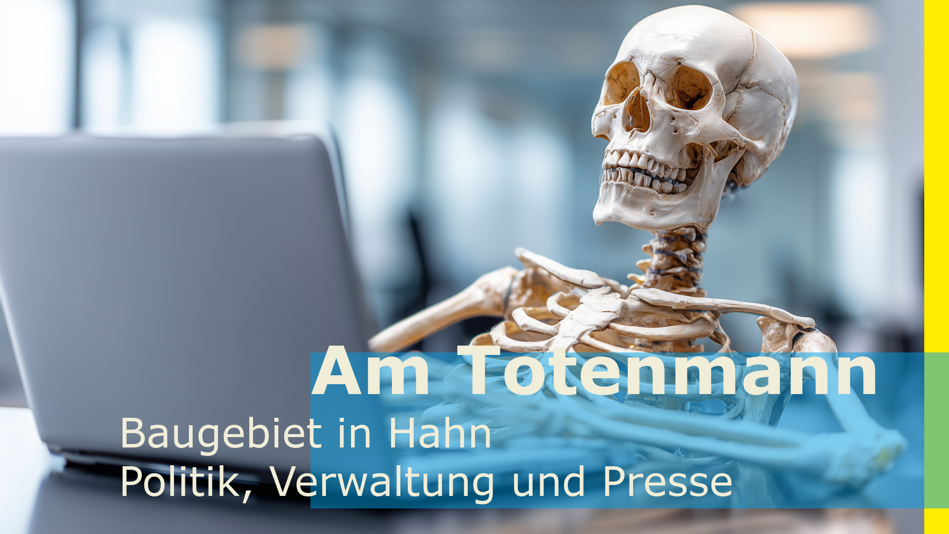 Bürgermeisterkandidat Mathias Zeuner zum Baugebiet Am Totenmann in Hahn