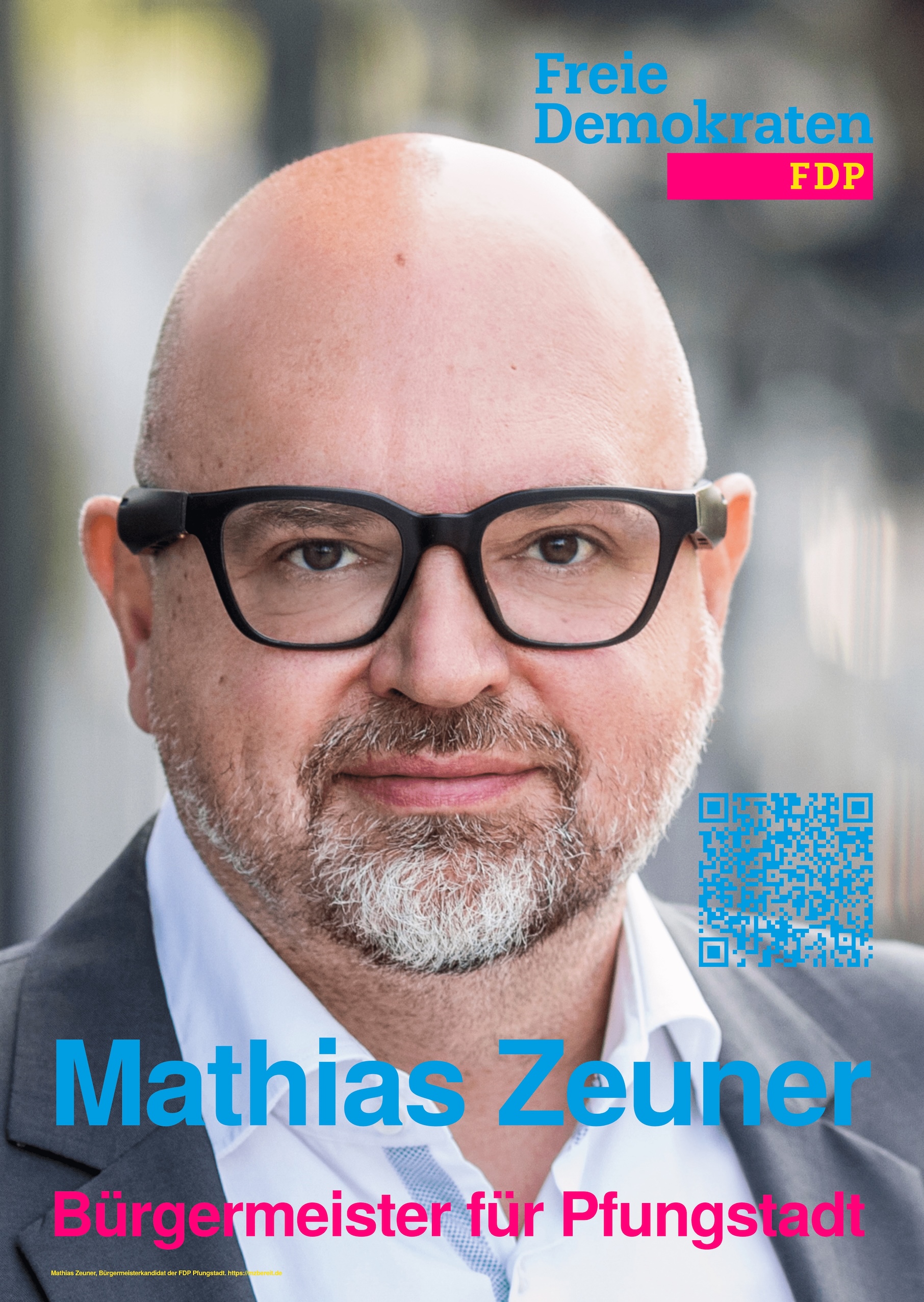 Mathias Zeuner Bürgermeisterkandidat Pfungstadt Plakat