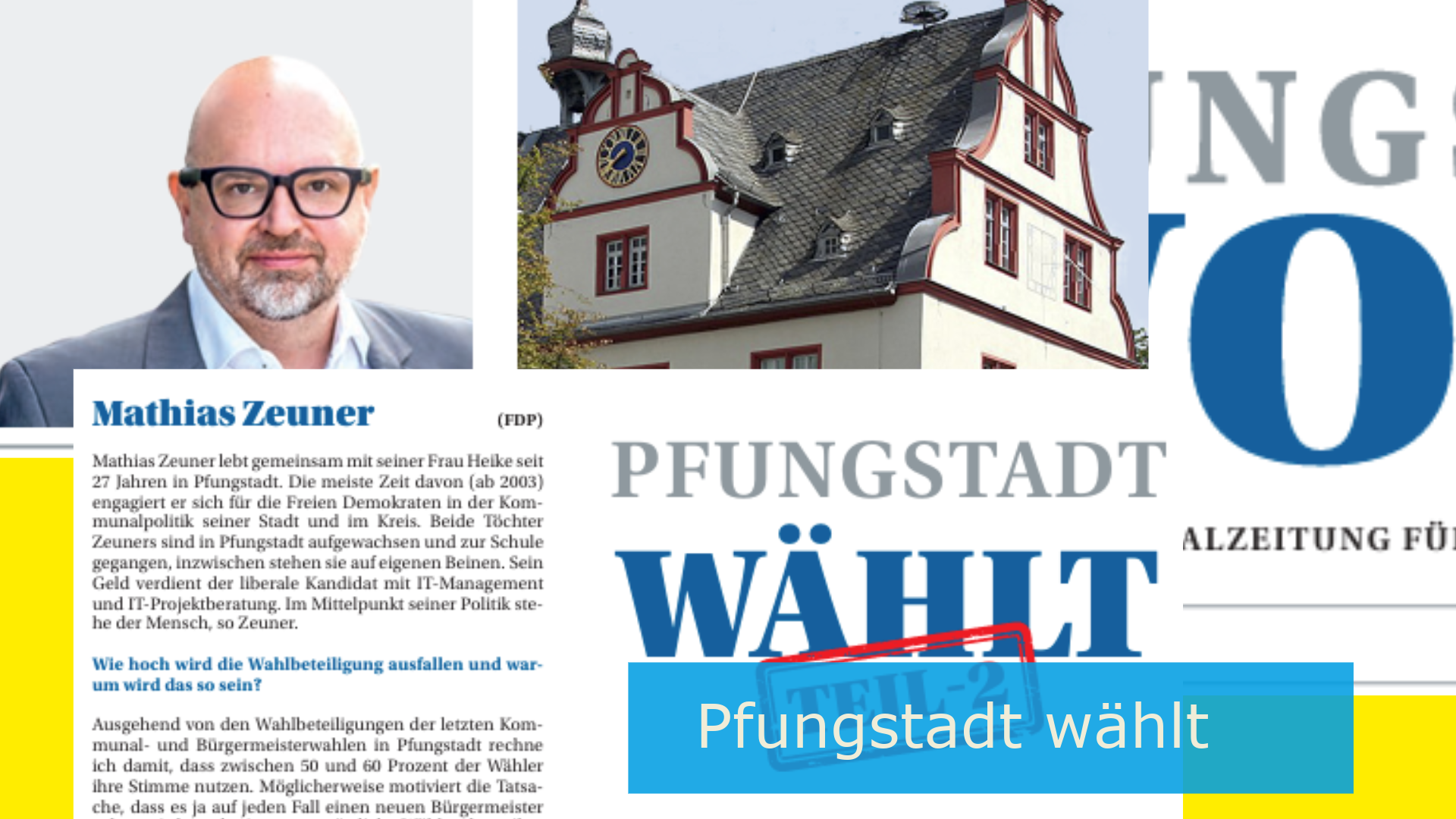 Bürgermeisterkandidat Mathias Zeuner im Interview, Pfungstädter Woche, Teil 2