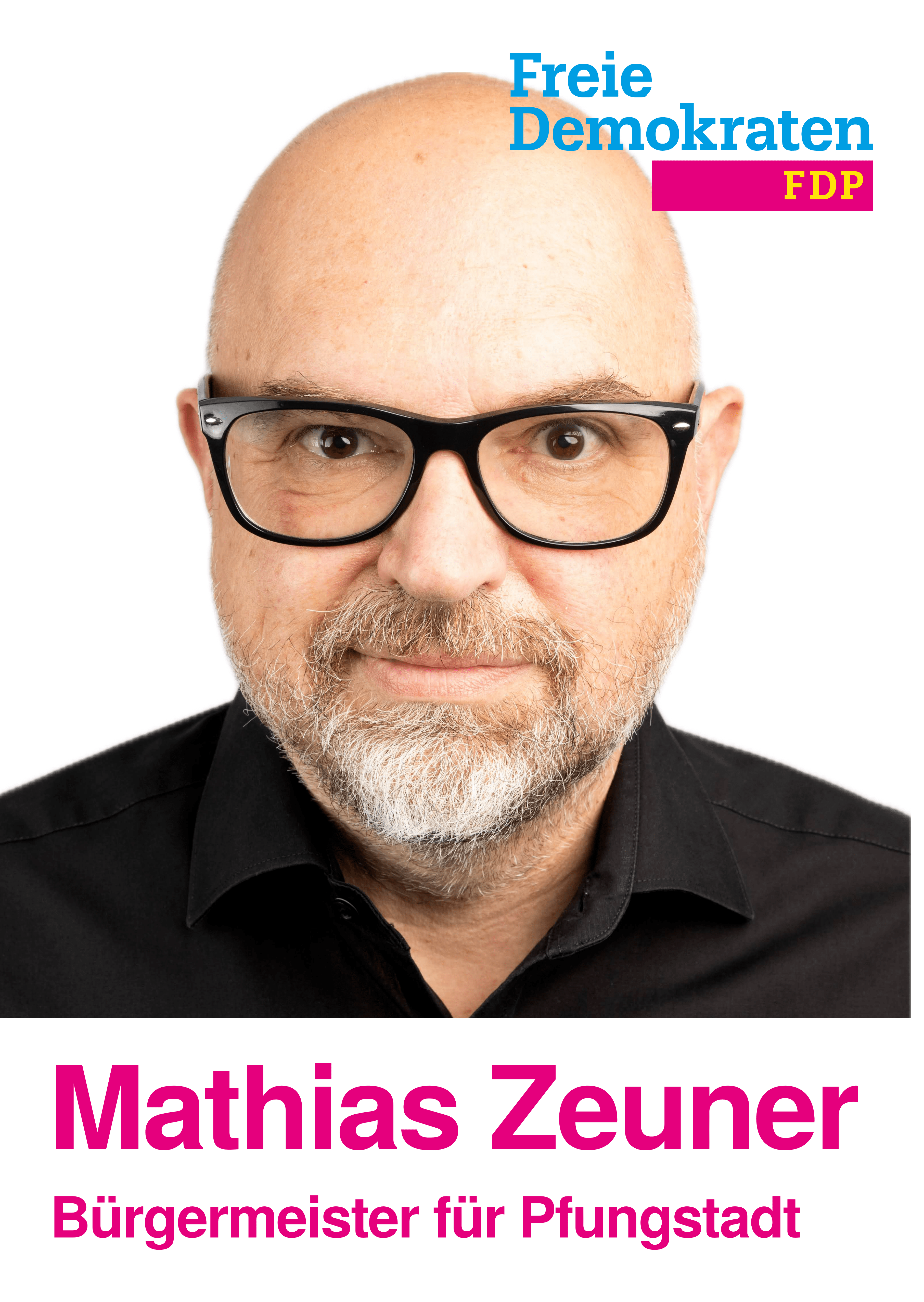 Mathias Zeuner Bürgermeister für Pfungstadt Plakat