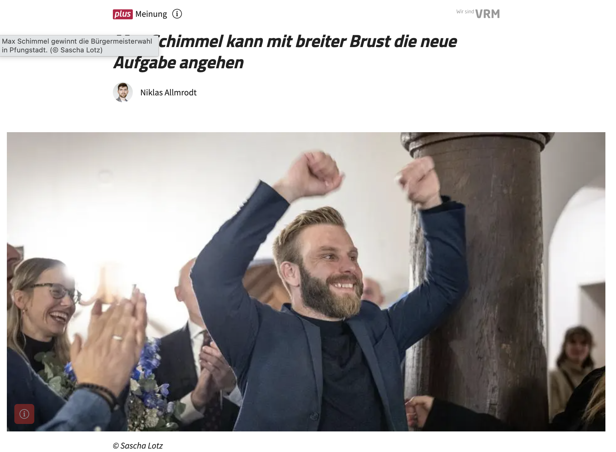 Mathias Zeuner - Kommentar zum Wahlsieg von Max Schimmel