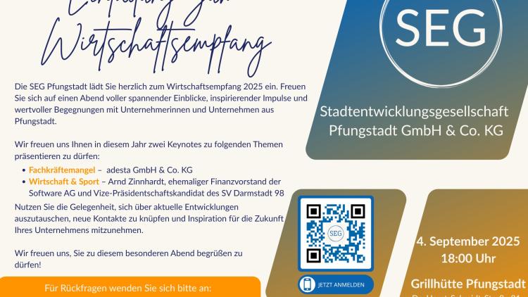 Mathias Zeuner beim Wirtschaftsempfang der SEG Pfungstadt