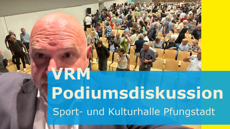 Bürgermeisterkandidat Mathias Zeuner auf dem Echo Podium