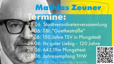 Bürgermeisterkandidat Mathias Zeuner Termine