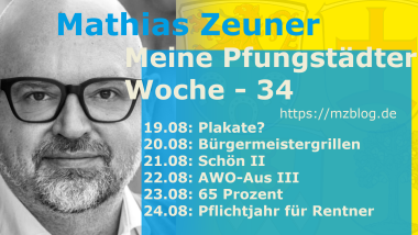 Bürgermeister Kandidat Mathias Zeuner Wochenrückblick
