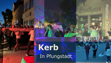 Bürgermeisterkandidat Mathias Zeuner uff de Kerb.