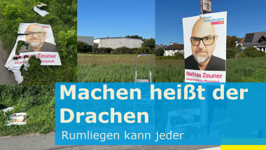 Bürgermeisterkandidat Mathias Zeuner zum Thema Sauberkeit und Ordnung in Pfungstadt