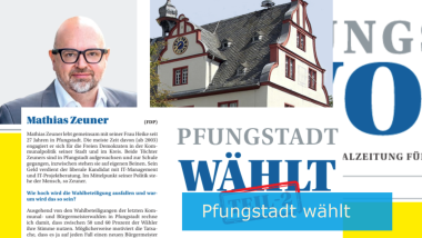 Bürgermeisterkandidat Mathias Zeuner im Interview, Pfungstädter Woche, Teil 2